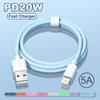 20W PD USB Lightning Charger Cable For Apple iPhone 14 13 12 11Pro Max Mini X XS XR 8 7 6 Plus SE 2020 Fast Charging Weave Wire