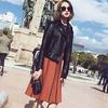 Fashionable Women's Slim Fit PU Leather Jacket for Spring and Autumn, Short and Versatile Jacket