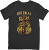 Bob Dylan 60s Folk Music Unisex Fit for Men & Women Quality Cotton T-Shirt Black