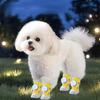 4Pcs/Set Anti-slip Button Dog Shoes Breathable Dog Footwear Durable Dogs Mesh Shoes  Outdoor