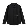 Li Ning Sports Lifestyle Series Letter Button Versatile Casual Long Sleeve Shirt Men Shirts Black AJDV037-1