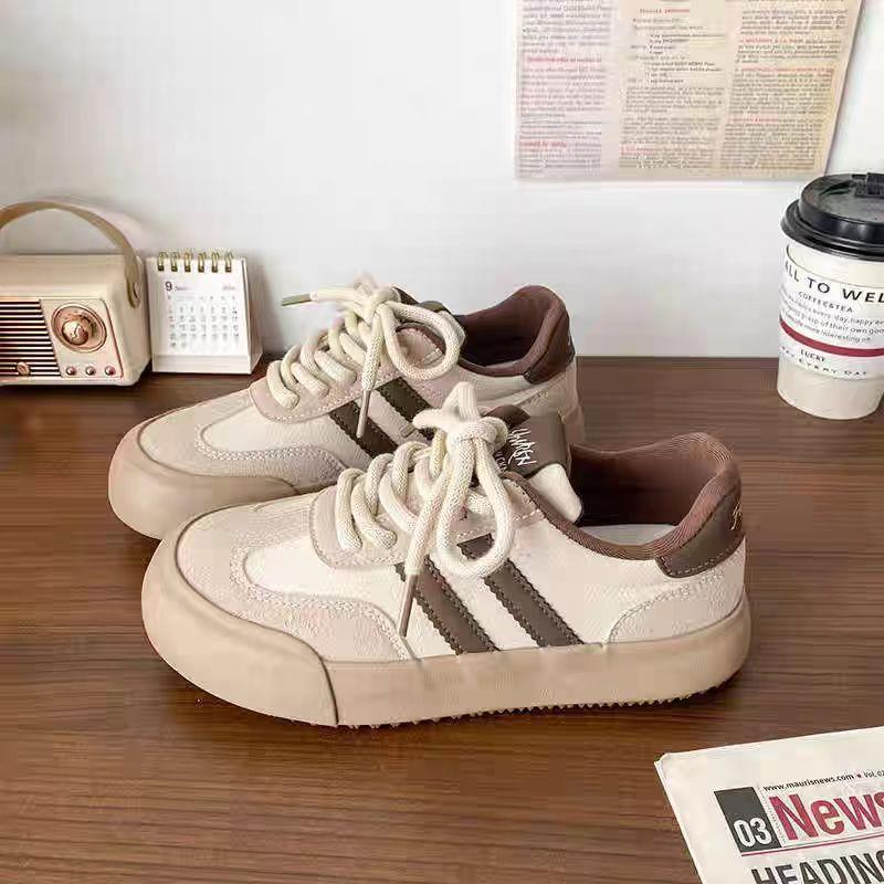 Platform-soled German Training Shoes Women's 2025 Autumn New Retro Versatile, Lightweight and Breathable Niche Height-increasing Sports and Leisure