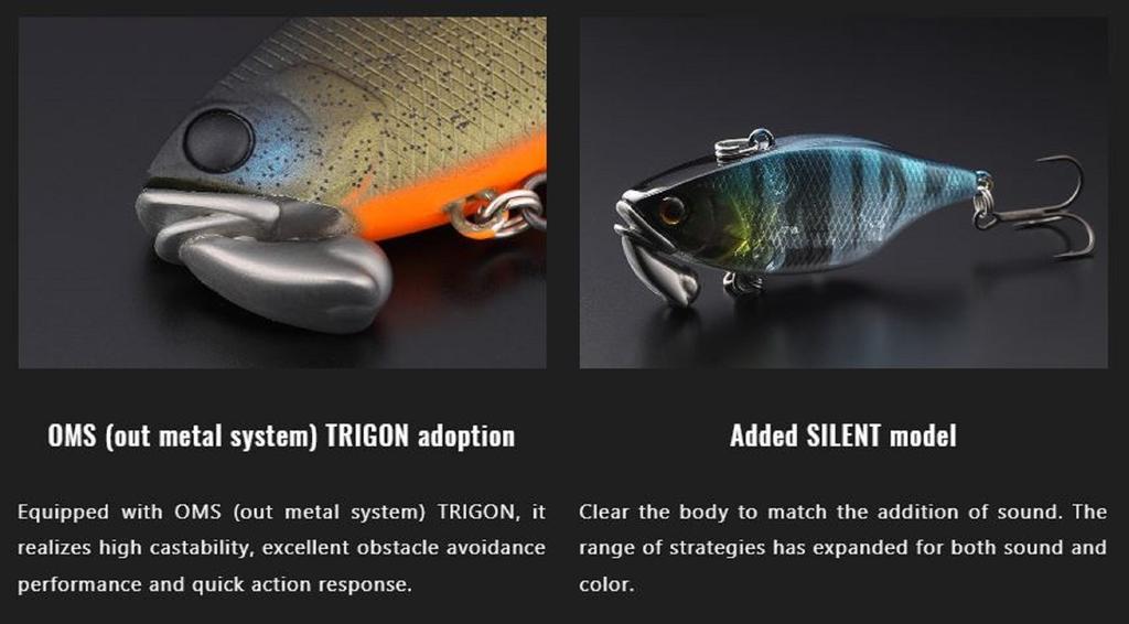 Jackall TN 60 Trigon Silent Vibration Lure HL Hasu (3916)