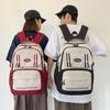 Contrast Color Student Schoolbag Women Large Capacity Backpack Men Computer Backpack