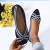 Fashion Women's Flat Shoes 2024 Spring and Autumn New Large Size Pointed Flat Women's Shoes Comfortable Flying Woven Bean Shoes