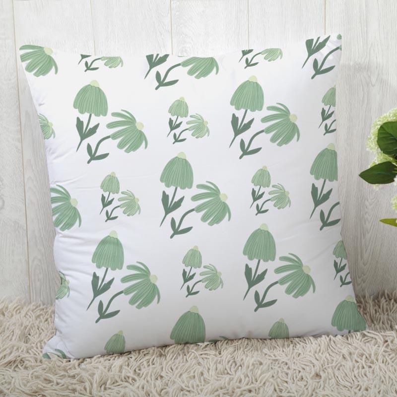 Chamomile Pillowcase Sofa Car Waist  Home Style Flower Landscape Cushion Cover