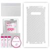 apgo Protective Skin Sticker for the Back+sides Compatible with Samsung Galaxy S10, Full Wrap Film, Foil, Vinyl - Pattern Transparent Carbon