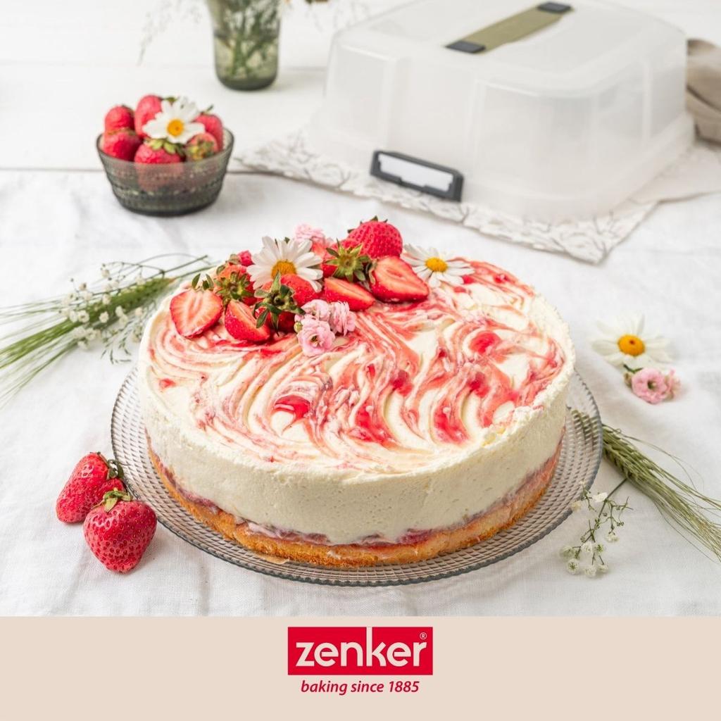 23 Cm Round Springform Pan with Transport Lid Zenker Bake Click and Go Ref. 7906