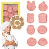 Mayfoo [Set of 8] Cookie Cutter with Cute Character Designs, Perfect for Baking, Kitchen Supplies, Baking Tools, DIY, Handmade, Birthday Gift, Popular