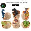 (Precious memory)Novelty Simulation Glowing Dinosaur Egg Light Model Children's Toys Gifts