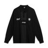 Li Ning Basketball Series Simple Versatile Comfortable Loose Fit Long Sleeve Polo Shirt With Letter Print On The Back Men Tops Black AHSVE67-2
