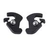 1 Pair Motorcycle Backrest Detachable Locking Latch Kit for 883 CNC-Aluminum Rotary Sissy Bar Luggage Rack Latches-Clips