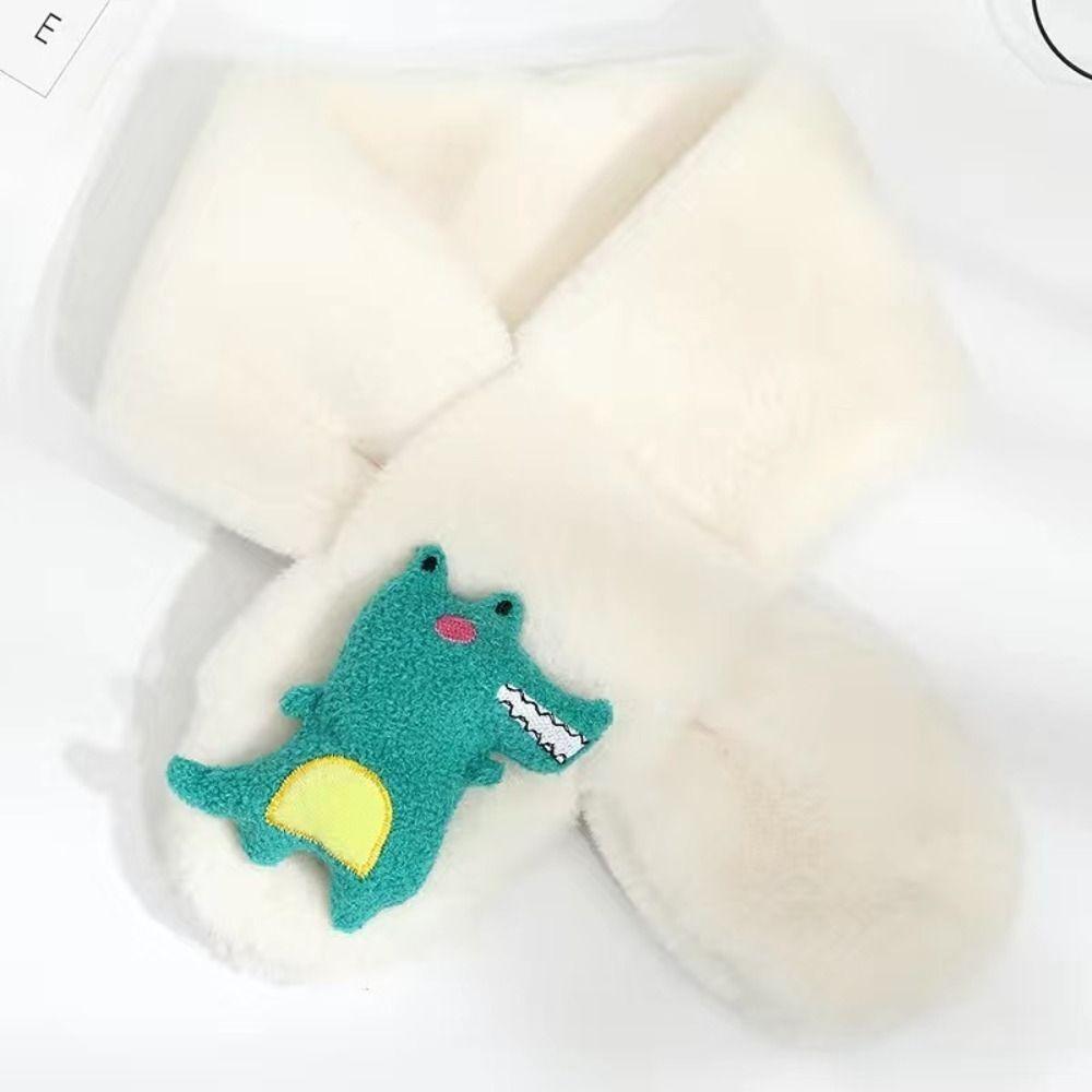 Thick Children Scarf Soft Cold-Proof Collar High Quality Bear Cross Scarf  Autumn Winter