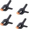 Set of 4 Nylon Spring Clamps, Clamps with Wide Clamping Range, Maximum Opening of 75 Mm, for Studios