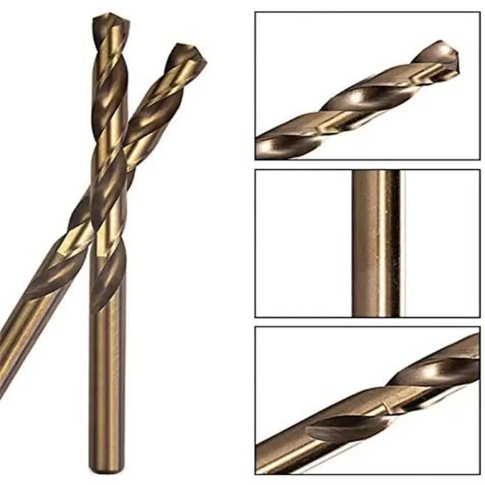 Wear Resistant Twist Drill Bit Cobalt Coated High Speed Steel Hole Opener Set Sturdy Multifunctional Metalworking Tool