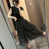 Chiffon Polka Dot Culottes for Women's Summer Fashion Elegant Pants