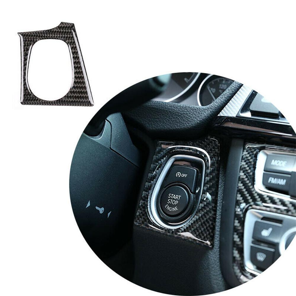 13PCS Real Carbon Fiber Interior Trim Decor Cover For BMW 3/4 Series F30 F34 F36