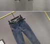 Summer 2024 Women's High-Waist Slim Fit Denim Pencil Jeans – Seven-Point Length