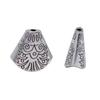 4pcs Shell Tassel End Caps Bead Jewelry Components Accessories Antique Silver Color Zinc Alloy 18X19X10mm