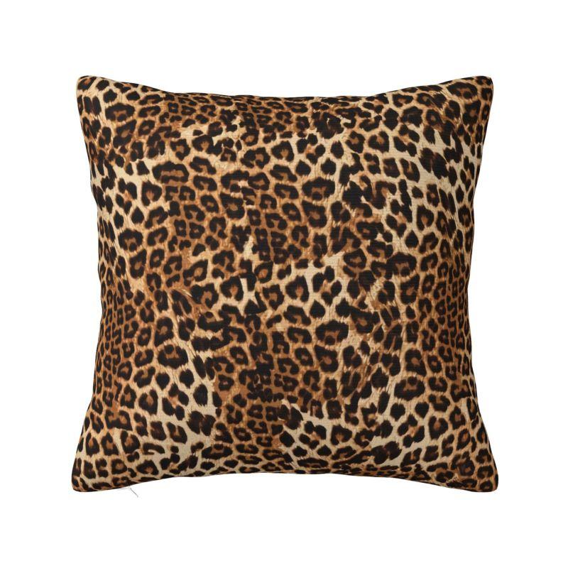 Custom Leopard Skin Print Pillow Case 45x45cm Home Decorative Fashion Cheetah Camouflage Outdoor Cushions Square Pillowcase