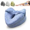 Leg Knee Pillow Memory Foam Leg Pillow with Elastic Strap Ergonomic Knee Cushion with Washable Cover for Side Sleepers Soothing Pain Relief