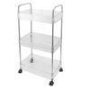 Kitchen Storage Rack Multifunctional 3 Tier Mobile Storage Cart for Bathroom Laundry Room Narrow Places