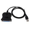 USB 2.0 To DB25 Parallel Printer LPT Adapter Cable IEEE 1284 for Laptop