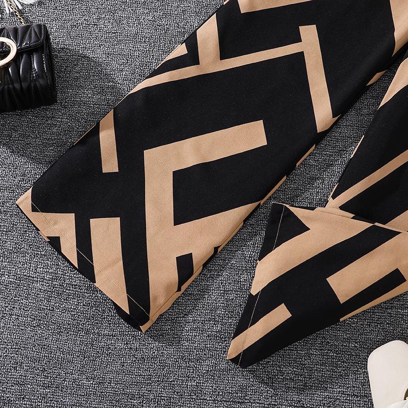 2024 Autumn New Girls 6-12 Years Old Suspender One Shoulder Long Sleeve Top Suit 2 Pcs