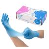 AS ONE Nitrile Gloves, Blue, Powder-Free, Medium, 1 Box (100 Gloves), Food Sanitation Law Compliant, Ambidextrous, Embossed Fingertips, Disposable, To
