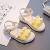 Girls Thick Soled Sandals Kids Summer Pearl Shoes Elegant Party Princess Open-toe Flats Casual Fashion Children's Beach Sandals