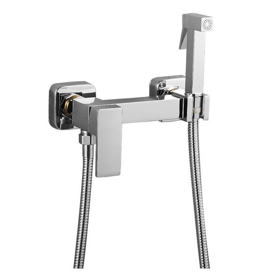 Brass Shower Tap Bidet Faucet Washer Mixer Muslim Shower Ducha Higienica Cold & Hot Water Mixer Crane Square Shower Spray