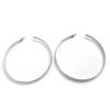 Les Trésors De Lily [L9586] - Silver 'Choregraphie' Hoop Earrings Ø 70 Mm
