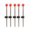 5Pcs Practical Low Temperature Resistant Stainless Steel Fishing Rod Pole Tips Outdoor Winter Ice Spring Ball for River Lake Pond