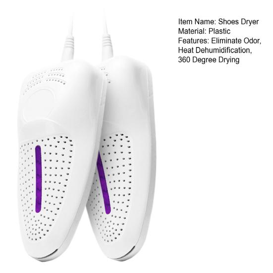 1 Pair Shoes Dryer Eliminate Odor Sanitize Shoes Quick Heat Dehumidification 360 Degree Drying Energy Saving Boot Dryer