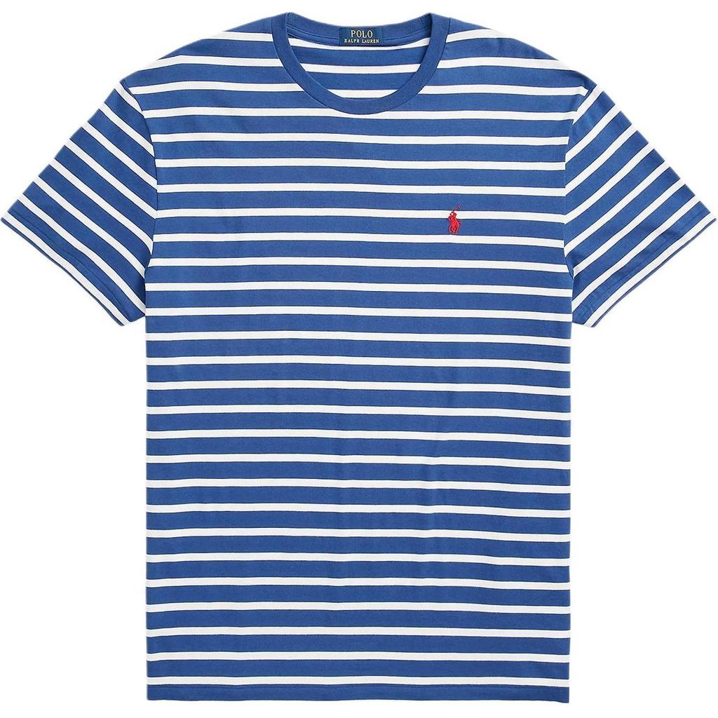 Polo Ralph Lauren Striped Crew Neck Short Sleeve T-Shirt Men Tops Blue 710934662-001