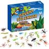 Christmas Countdown Calendar 24Pcs Insects Set Gift Box Christmas Advent Calendar Party Favors
