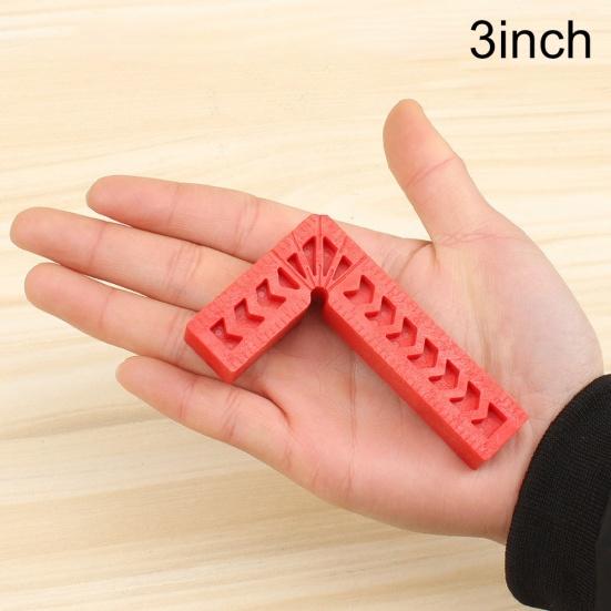 3/4/6inch 90-Degree Right Angle Clamp Holder L Shape Square Ruler Woodwork Tool
