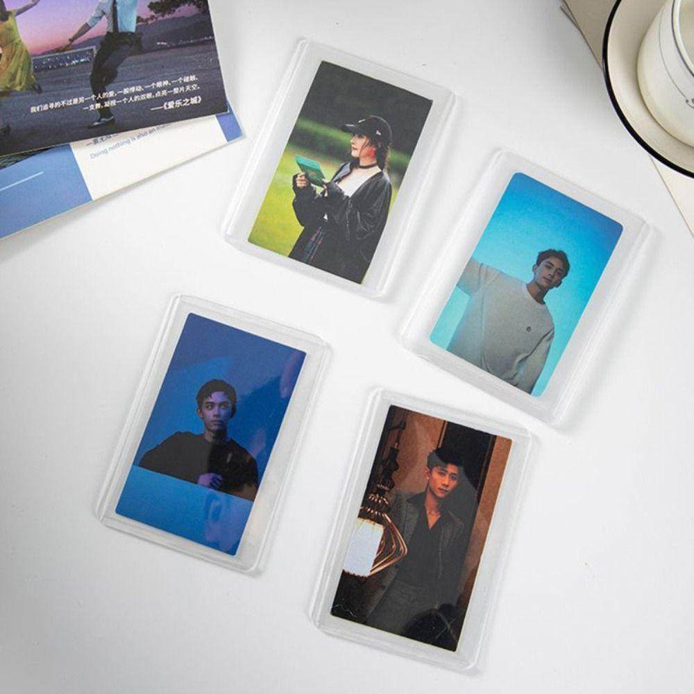 PVC Idol Photocard Sleeves Anti-Scratch Photo Protective Cover Fashion Photocard Holder