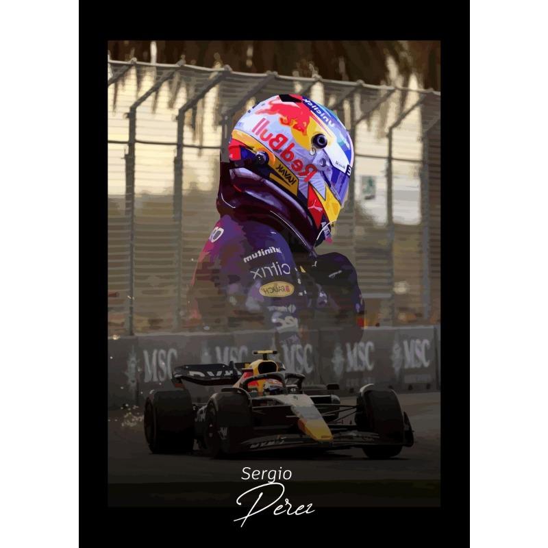 F1 Racer Collectible Series Poster Print Canvas Art Pictures Home for Living Room and Bedroom Wall Decor Frameless Painting
