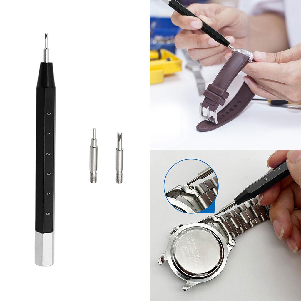 Carbon Steel Watch Band Removal Tool with Scale Easy Installation and Disassembly, Multipurpose Watch Strap Repai