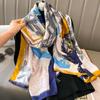 Spring Scarf Women's Luxury Design Polyester Material Smooth Scarf Soft Shawl Beach