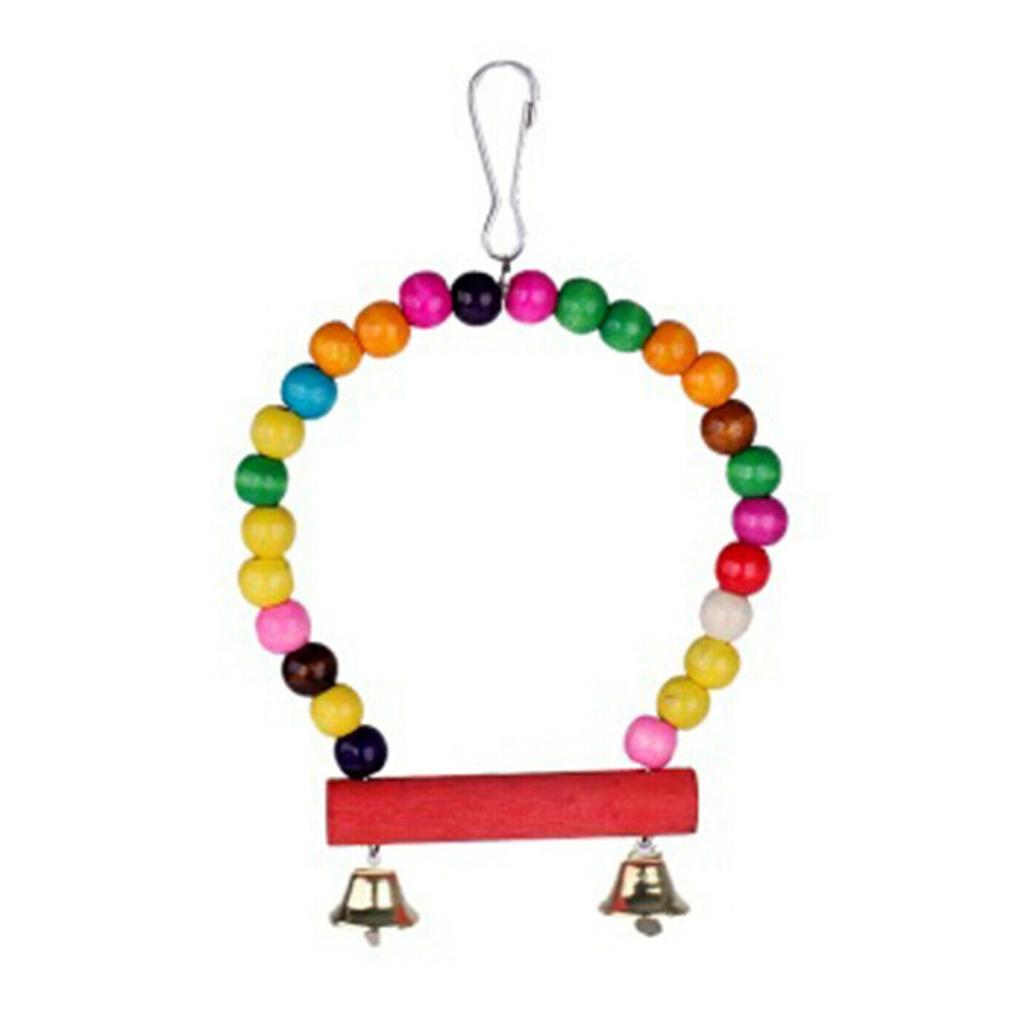 10 шт./компл., качели с птицами, попугаями, жевательный подвесной колокольчик, клетка для кореллы, игрушка