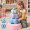 Kids Balance Stepping Stones Sensory Toys for Toddlers, EPP Rainbow River Stones Set for Early Education and Balance Training