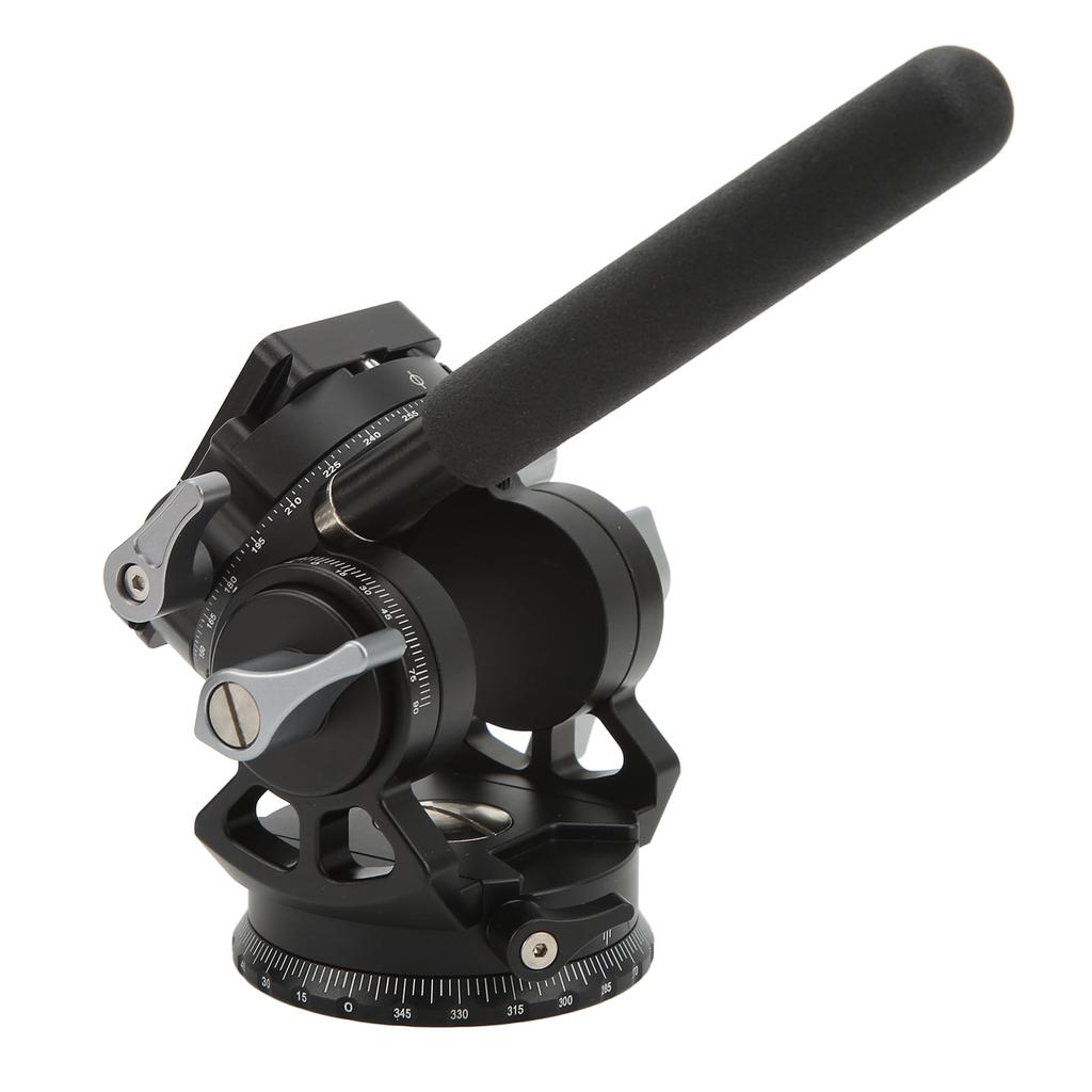 Camera Panoramic Tripod Head Aluminium Alloy with Handle Light Camera Fluid Head for Shooting SLR
