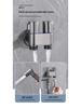 Dual Control Copper Angle Valve Set with Adjustable Pressure Spray Gun for Household Cleaning.