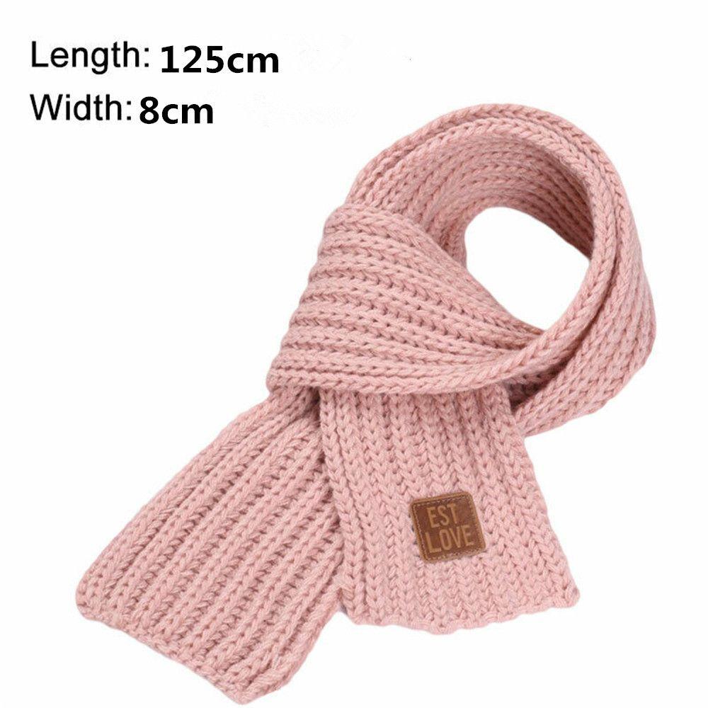 Baby Boys Girls Outdoor Soft Kids Scarf Neck Warmer Warm Knitted Scarf