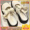 Baotou Slippers Women Wear Fashionable and Versatile Summer New Fairy Style Bow Half Slippers Lazy Shoes Muller Shoes