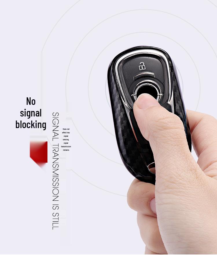 Kashiru Carbon Fiber Pattern Key Case for Buick Regal Encore - Full Wrap Protection