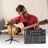SK300 Live Sound Card External Voice Changer Audio Mixer Kit Built-in Rechargeable Battery Multiple Sound Effects with Microphone Mic Stand Earphone