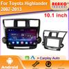 Android For Toyota Highlander 2007-2013 Head Unit Multimedia Dash Cam 4G GPS Wireless Bluetooth Carplay  Touch Stereo Screen